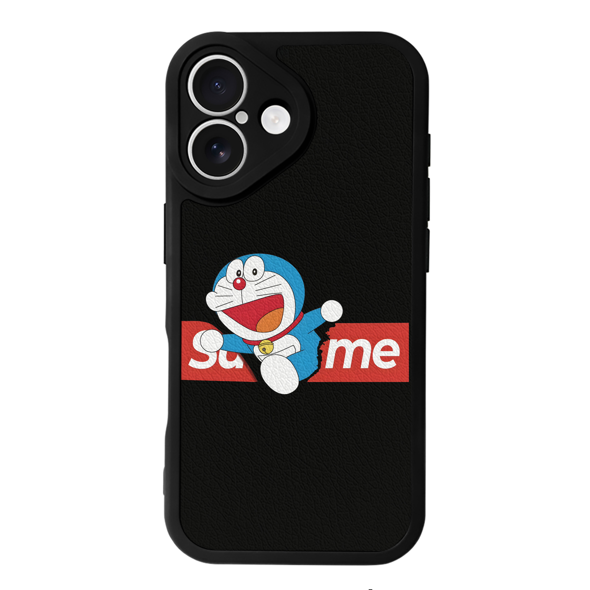 （画像用） ドラえもん Doraemon 【iPhone 16シリーズ対応】シリコンスマホケース（レザー調） 材質：シリコン